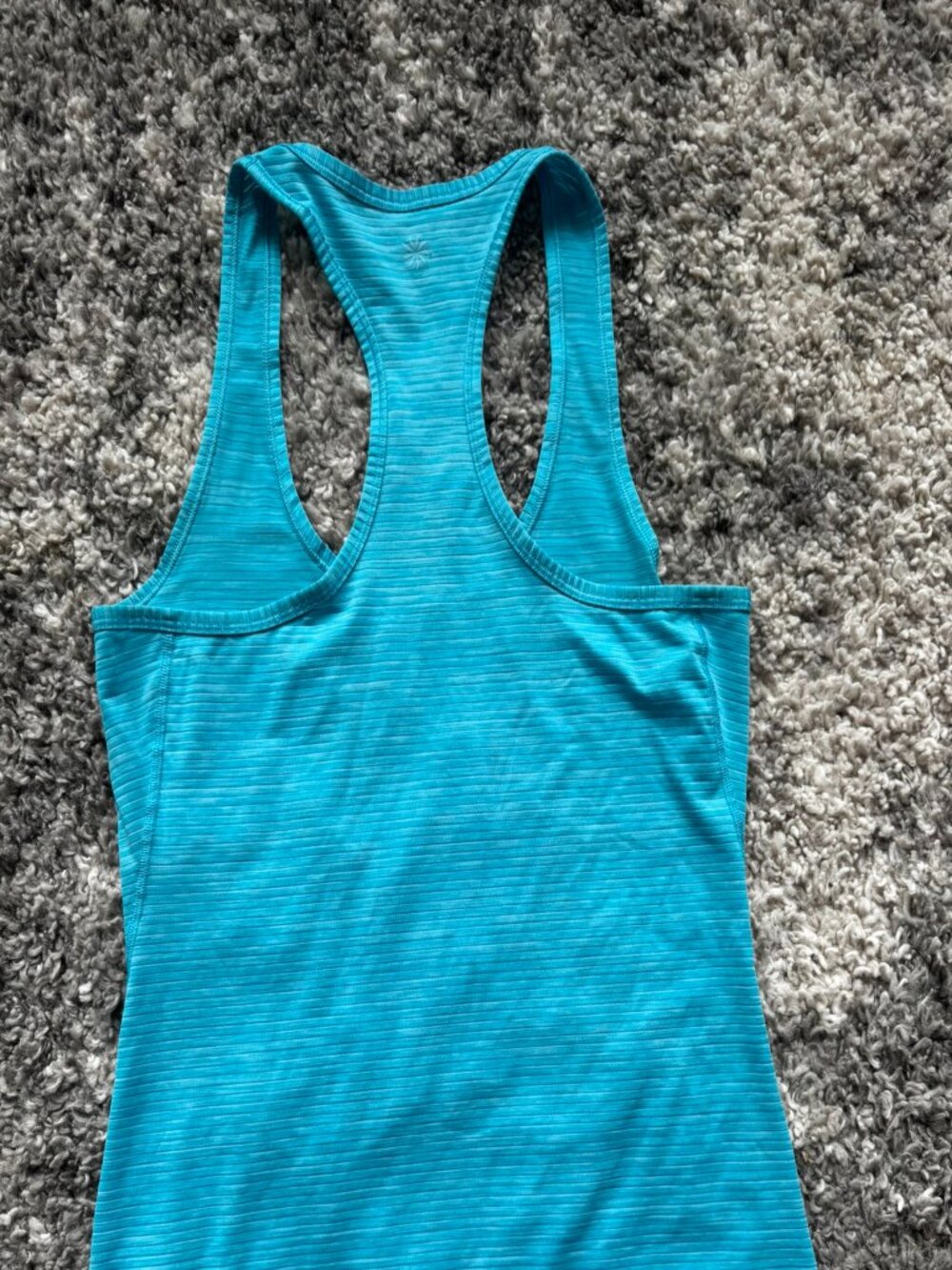Athleta Space Dye Racerback Training Tank - Turquoise Blue - Picture 4 of 4